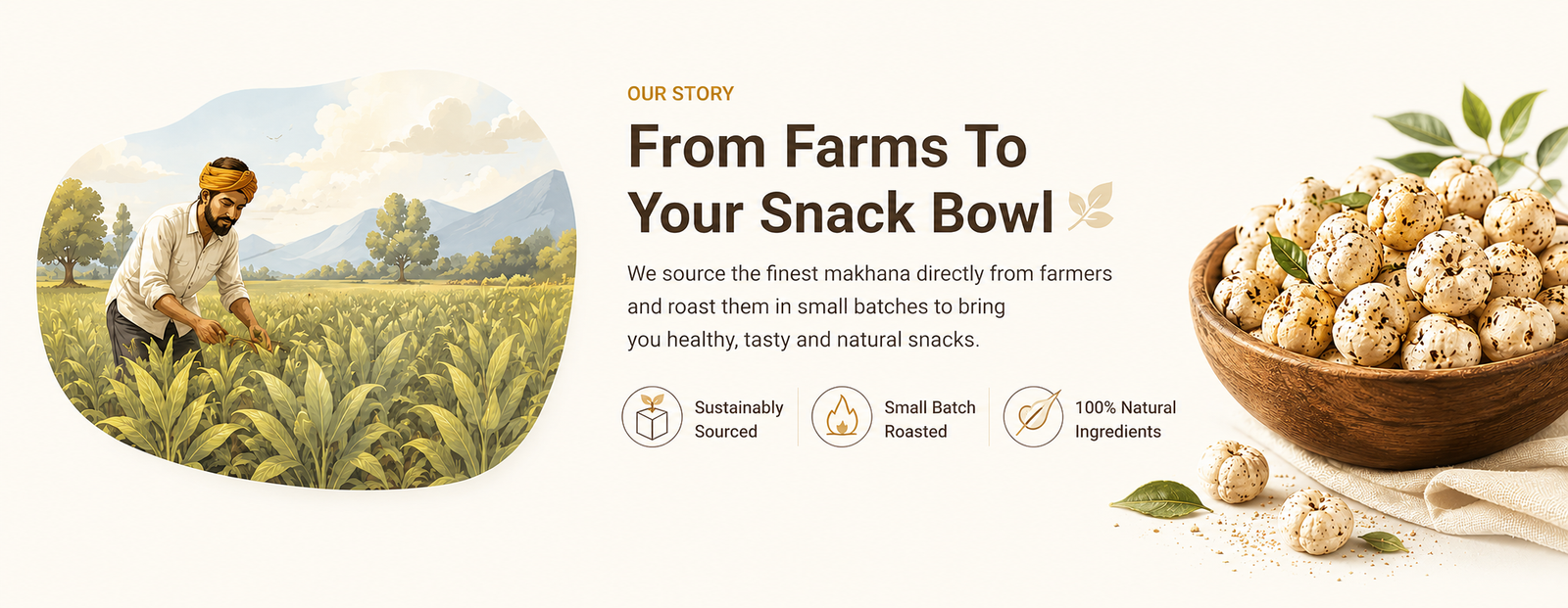 Premium roasted makhana available online from Gurvaanie.