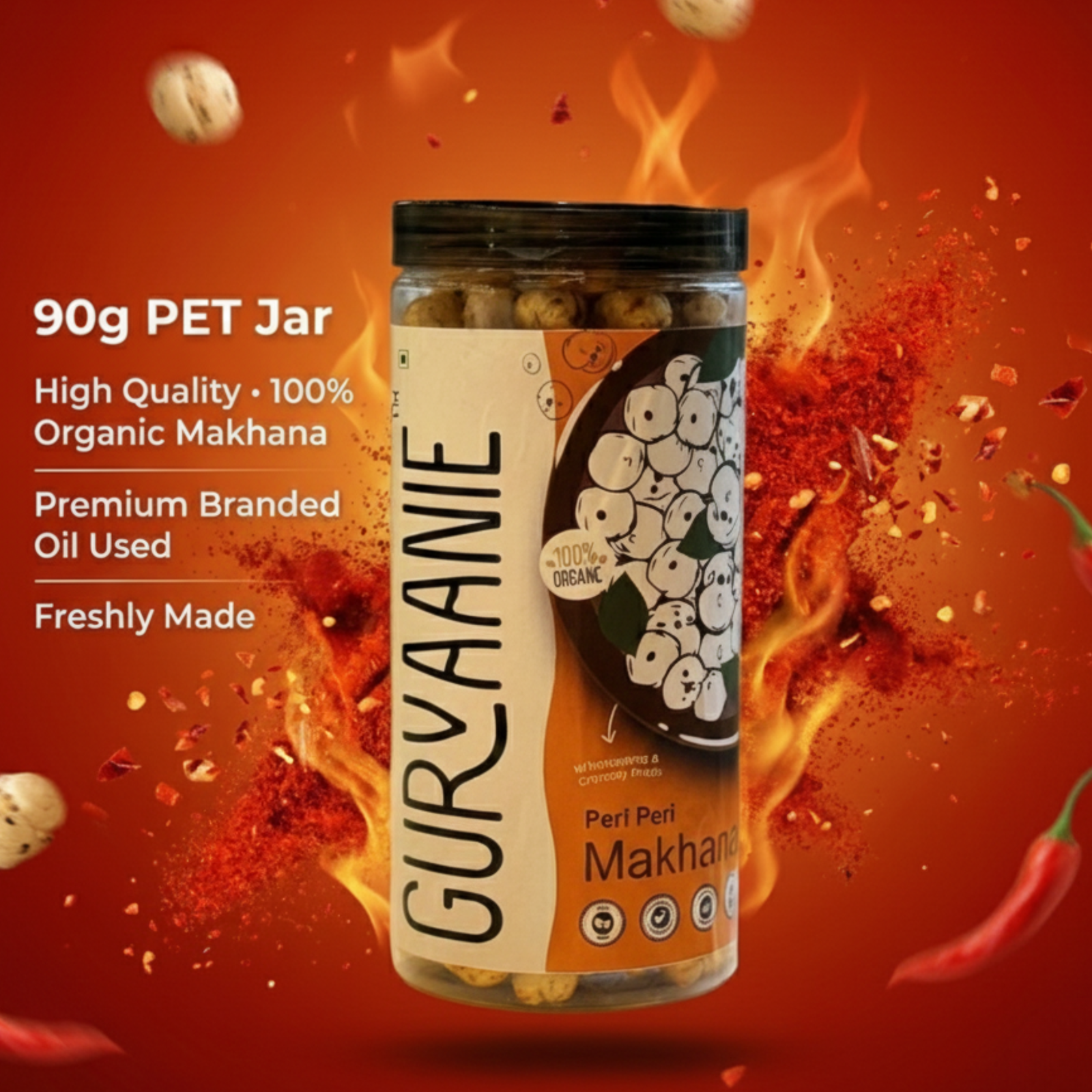 Peri Peri Flavored Makhana