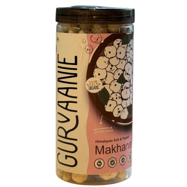 Gurvaanie Roasted and Flavoured Makhana | Himalayan Salted & Pepper Makhana | Healthy snack | Namkeen Snacks & Puffed Snacks | Cholesterol Free | Gluten Free | Rich In Protein & Fiber – 90g - Image 5