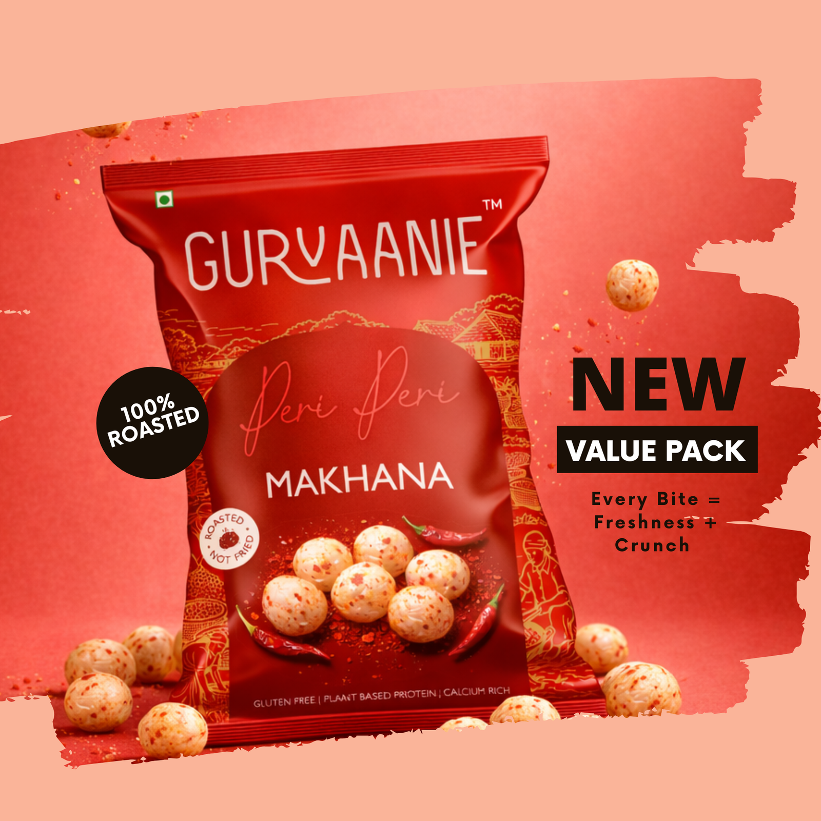 peri peri roasted makhana