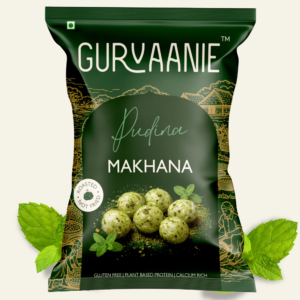 freshness of makhana which is know as pudina makhana
