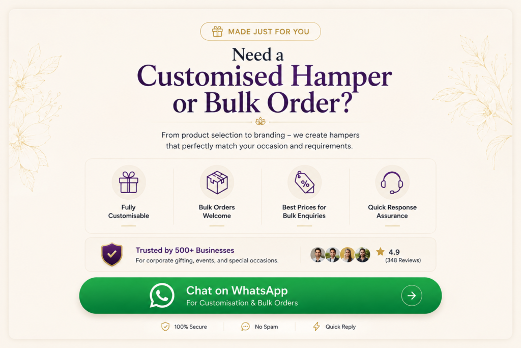 best customized hamper supplier in india and new delhi with premium quality
